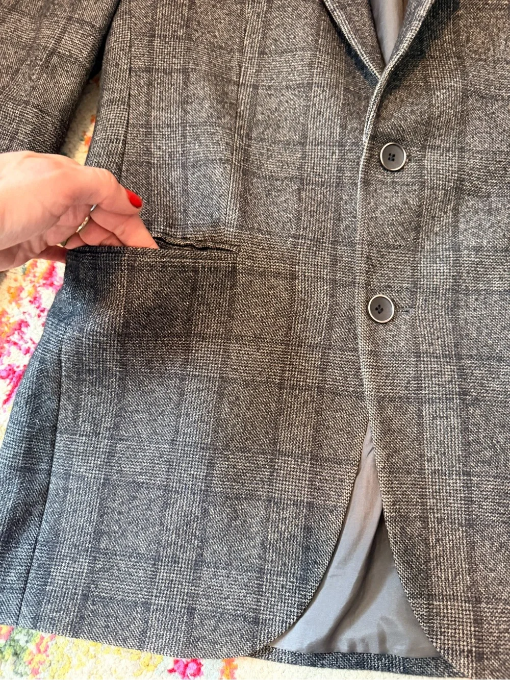 Men’s Vintage Baumler Windowpane Blazer | Iceland Vintage Find